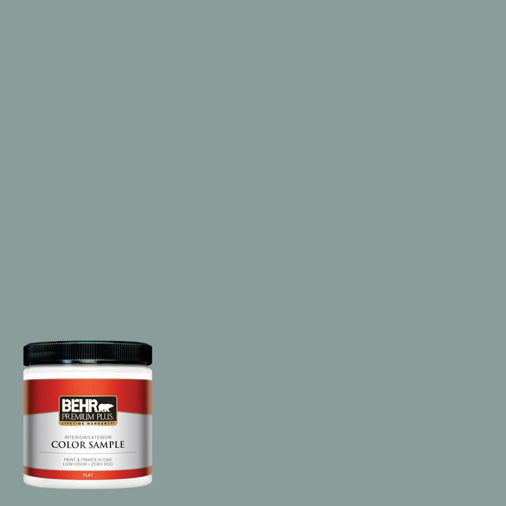 Behr Premium Plus 8 Oz Ppu12 04 Agave Flat Interior Exterior Paint Ppu12 04 Agave Flat Interior Exterior Paint And Primer In One Sample