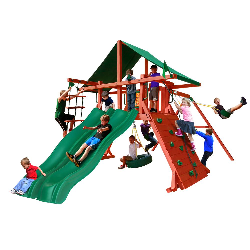 gorilla playsets red ranger cedar swing set