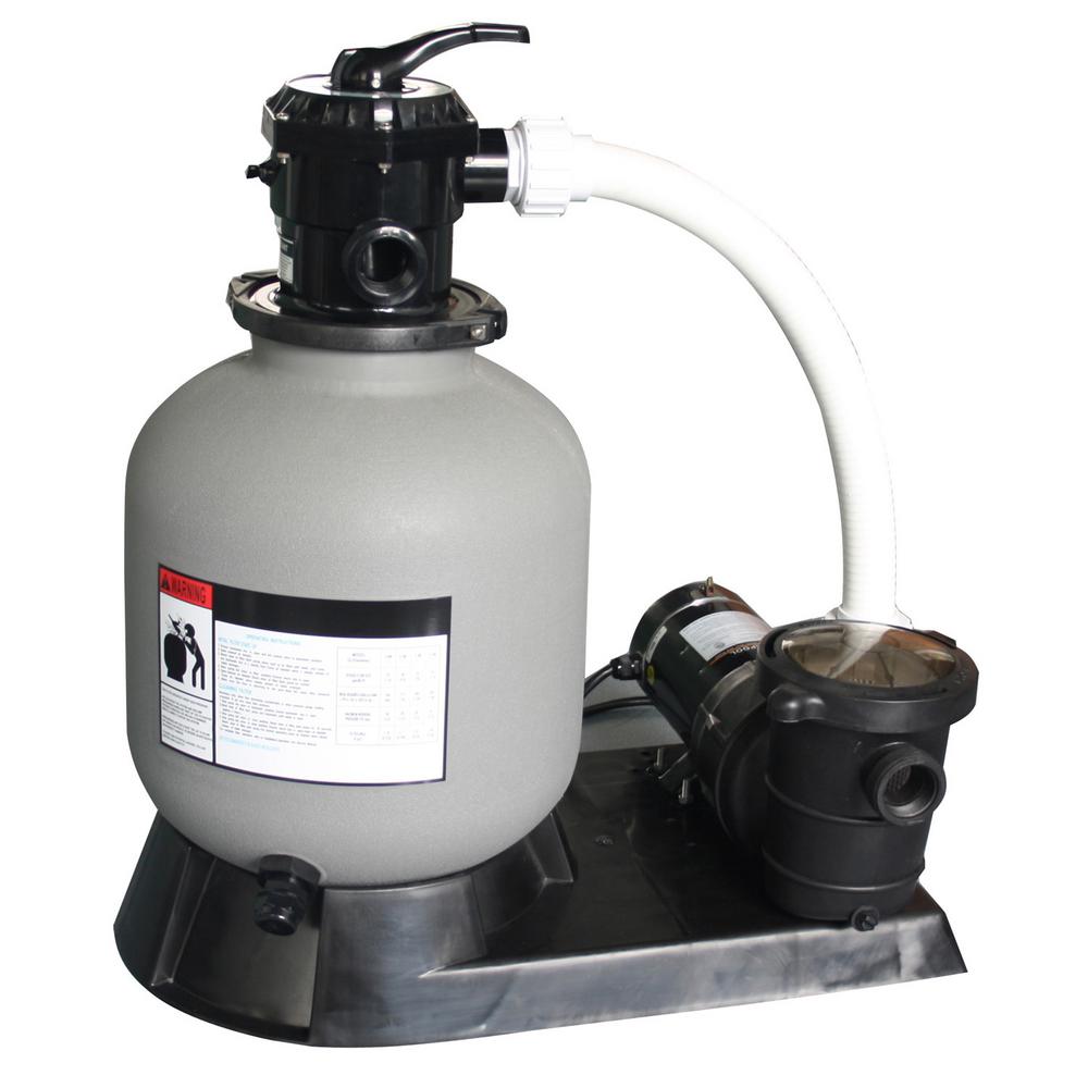 2 0 Sq Ft 19 In Sand Filter And 1 Hp Motor For Above Ground Pools Sand Filter And 1 Hp Motor For Above
