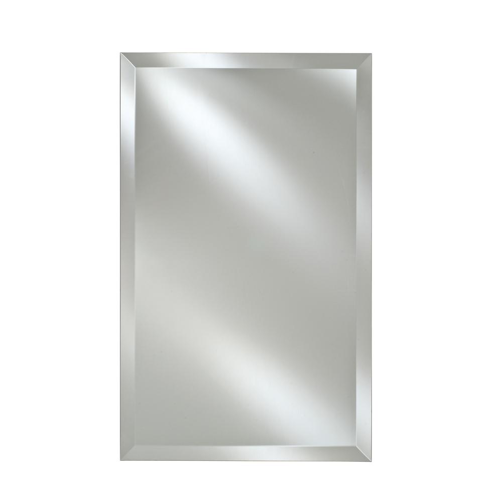 Afina Single Door 24 In X 30 In Recessed Medicine Cabinet Basix Frameless Beveled Sd2430rbsxfb The Home Depot