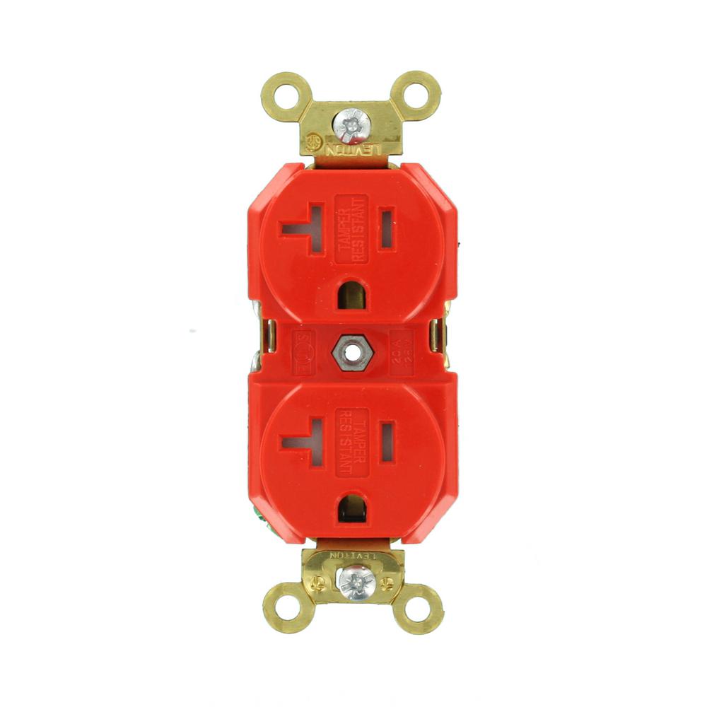 Leviton 20 Amp Industrial Grade Heavy Duty Tamper Resistant Self