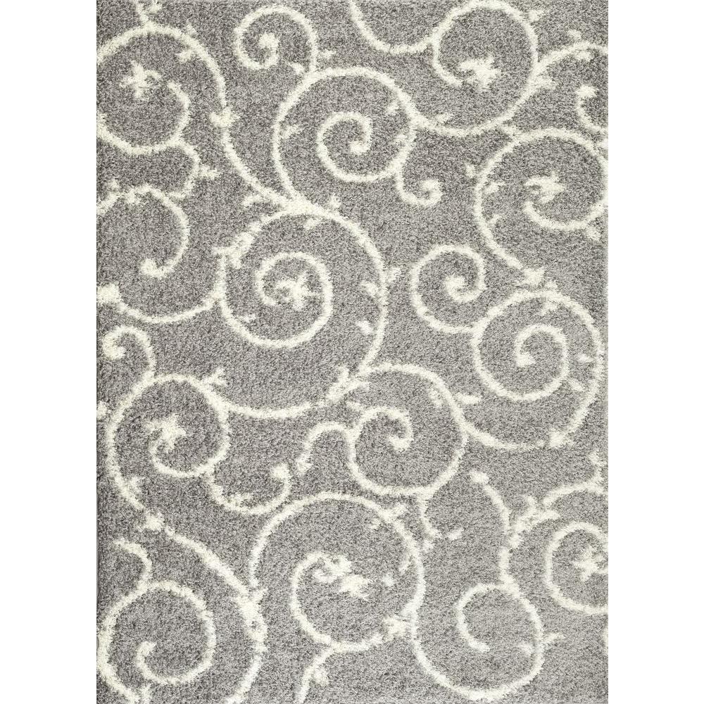 World Rug Gallery Soft Cozy Contemporary Scroll Light Gray White 8 World Rug Gallery Soft Cozy Contemporary Scroll Light Gray White 8 Ft X 10 Indoor Area 2323 L 8x10 The Home Depot