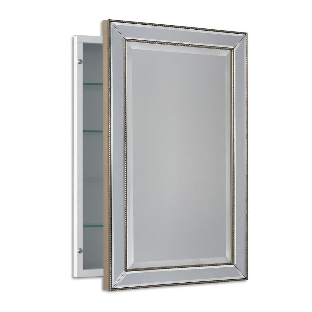 Deco Mirror 16 in. W x 26 in. H x 5 in. D Framed Single ...