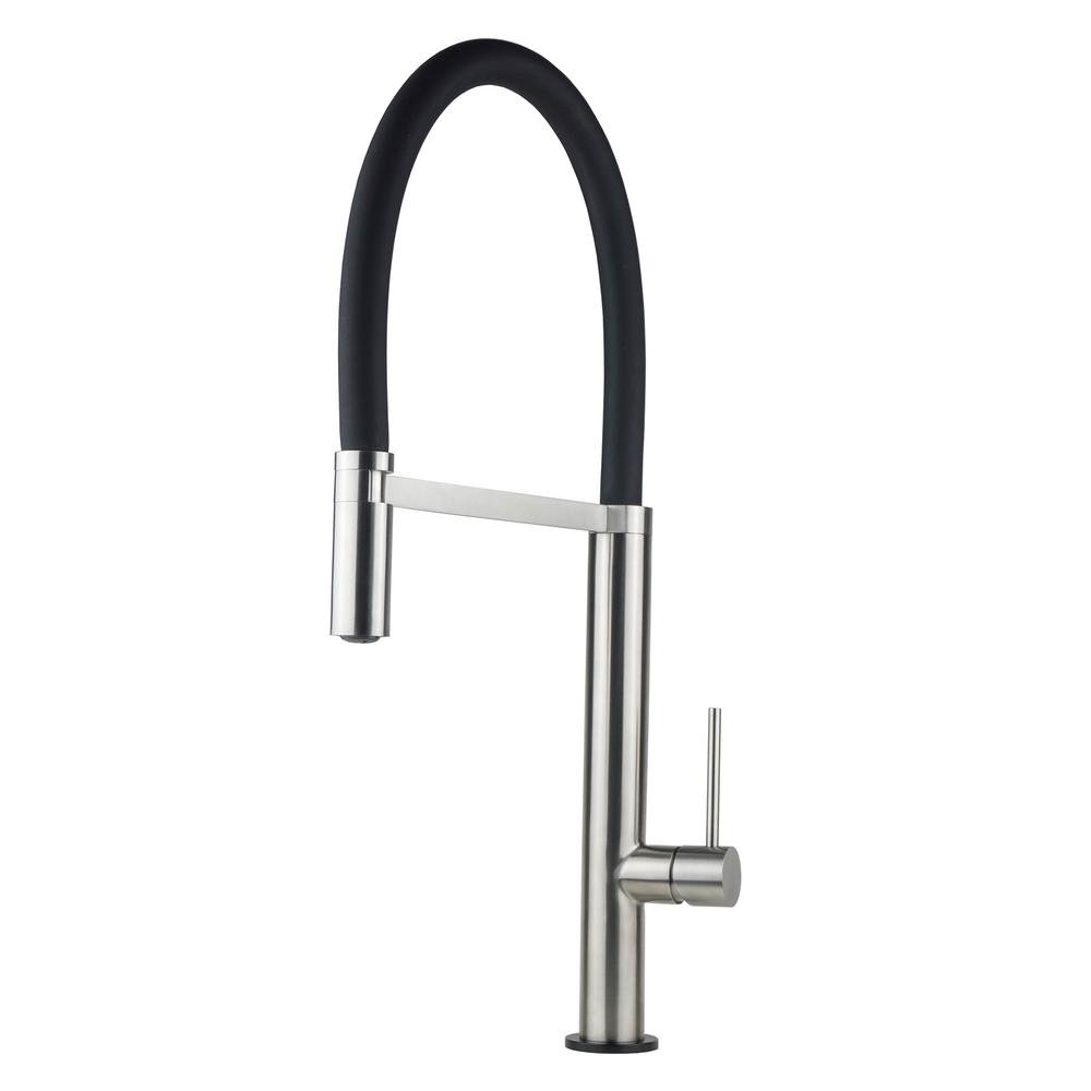 Y Decor Luxurious Single Handle Pull Down Kitchen Faucet In Brushed Nickel Ypg321 The Home Depot 3819