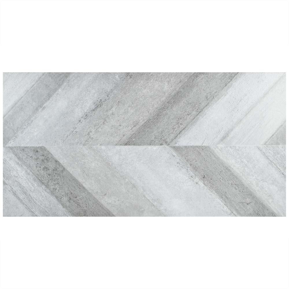 Merola Tile Stratos Chevron Gris 17 5 8 In X 35 3 Porcelain Merola Tile Stratos Chevron Gris 17 5 8 In X 35 3