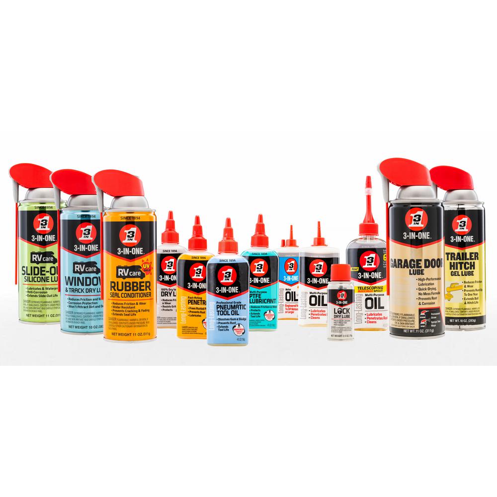 3 In One 11 Oz Garage Door Lubricant 100584 The Home Depot