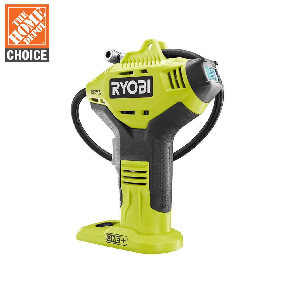 RYOBI 18-Volt ONE+ Lithium-Ion Cordless High Pressure Inflator with Digital Gauge (Tool-Only)