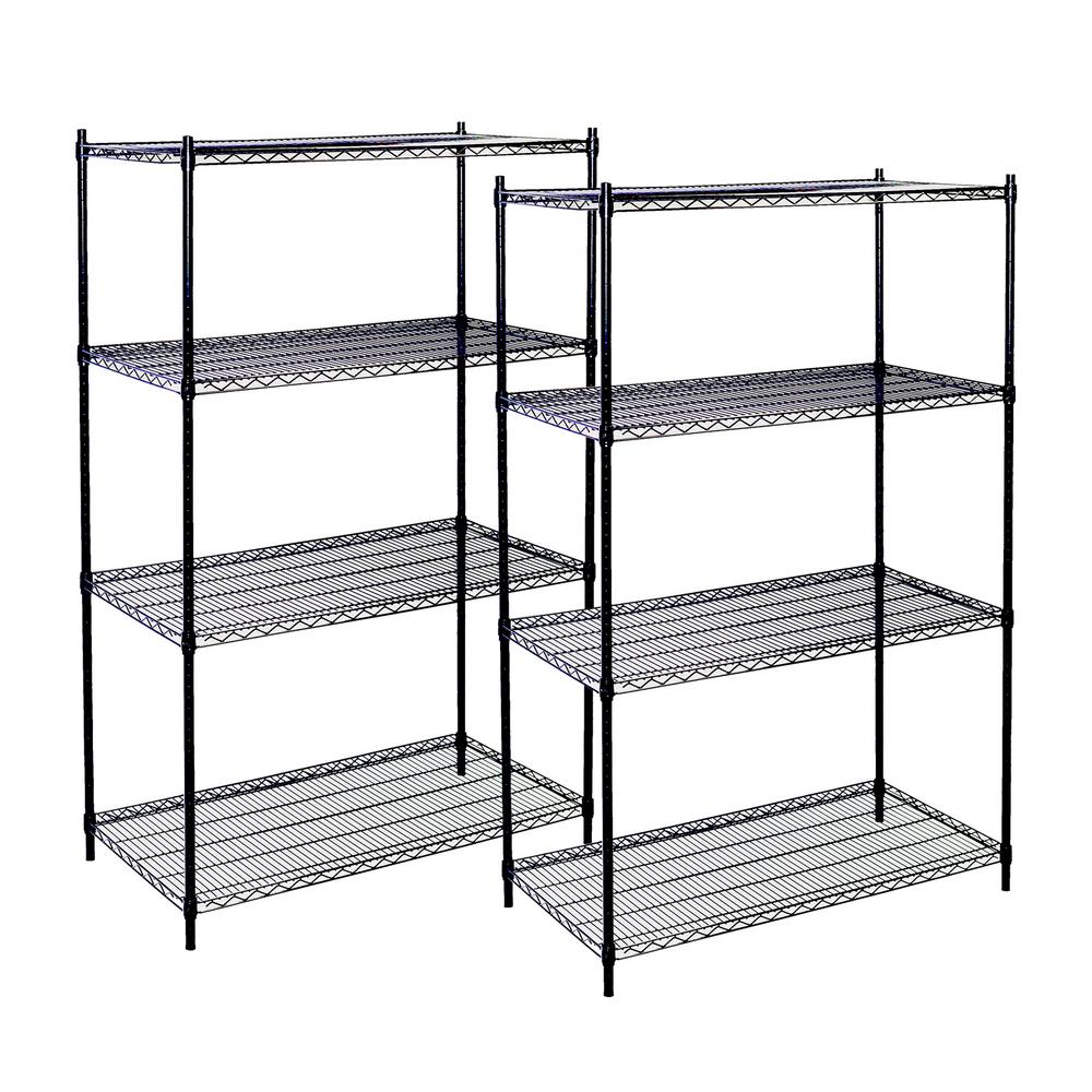 Storage Concepts 74 in. H x 36 in. W x 24 in. D 4Shelf Steel Wire