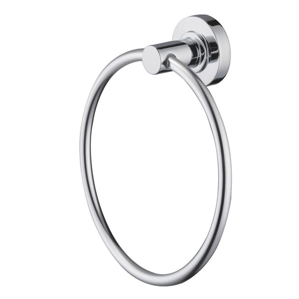 Schon Contemporary Towel Ring In Polished Chrome Schon Contemporary Towel Ring In Polished Chrome