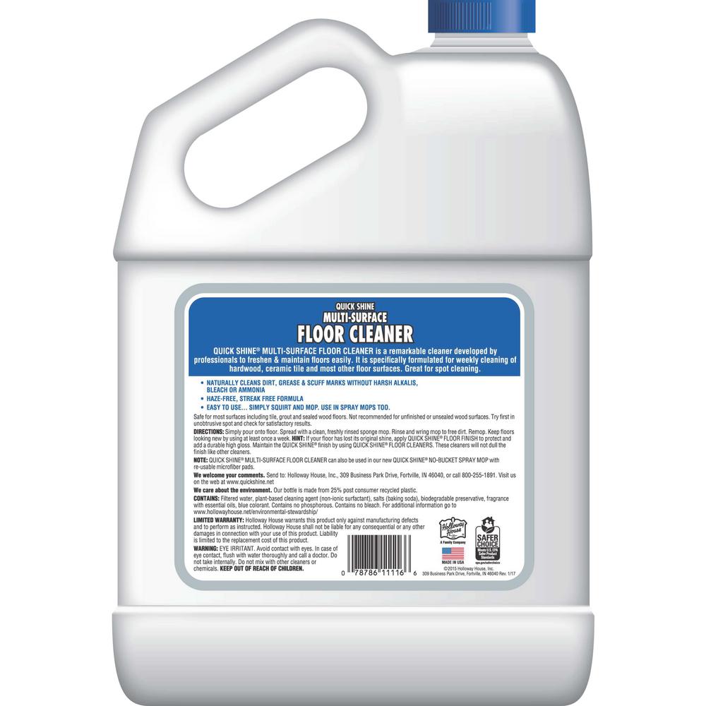 Quick Shine 128 Oz Multi Surface Floor Cleaner 11116 The Home Depot
