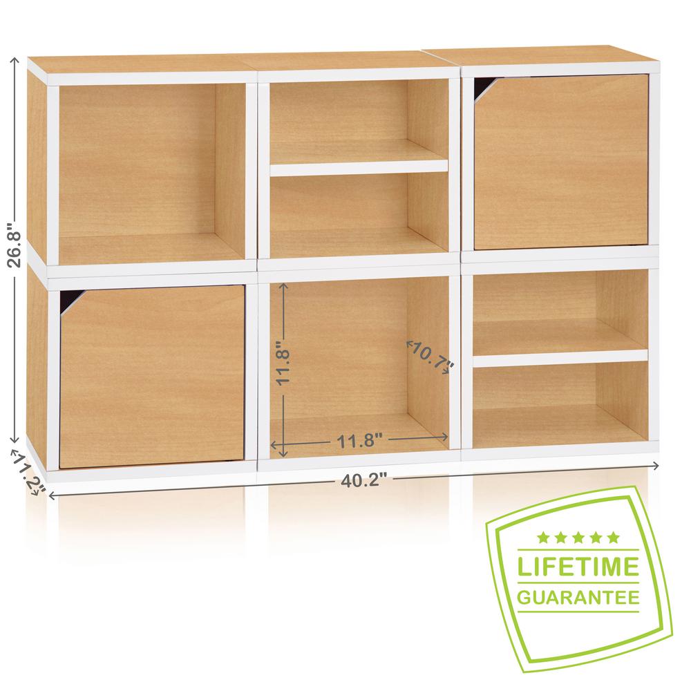 Way Basics Barcelona 6 Cubes zBoard Stackable Modular Storage Cubby