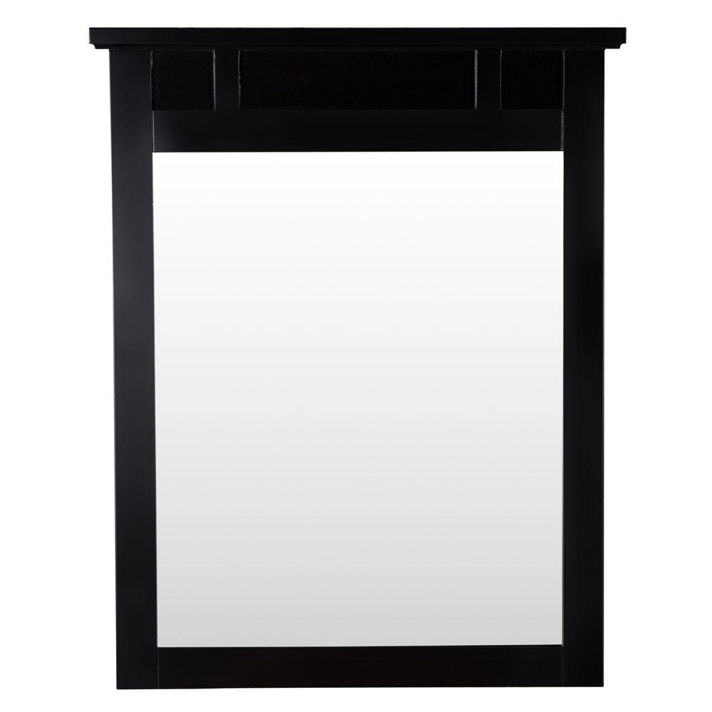 Home Decorators Collection Haven 31 in. L x 25 in. W Framed Wall Mirror