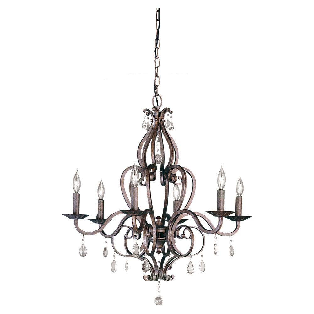 Feiss Mademoie 6 Light Peruvian Bronze 1 Tier Chandelier F1798 Feiss Mademoie 6 Light Peruvian Bronze 1 Tier Chandelier
