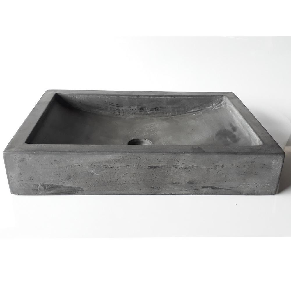 shallow rectangular sink