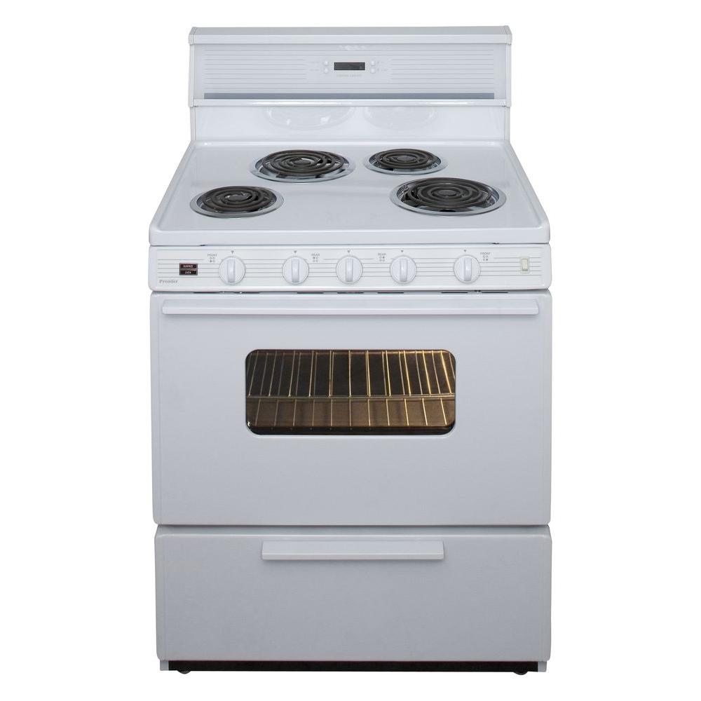 ZLINE Kitchen and Bath 30 in. 3.91 cu. ft. Electric Range in White