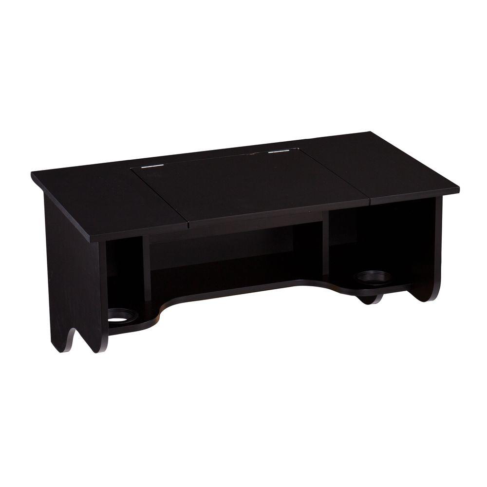 Southern Enterprises Black Wall Mounted Ledge Vanity Hd866338 The