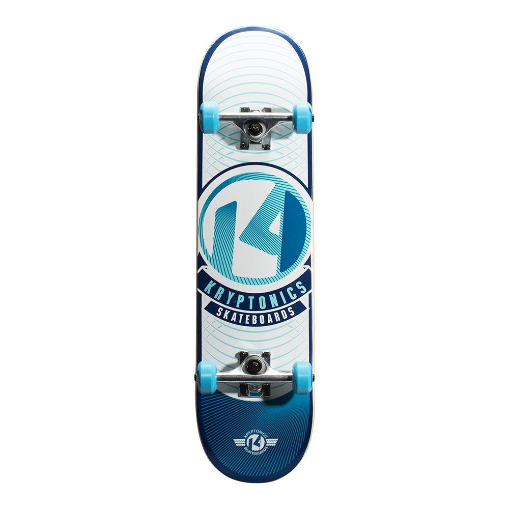 Kryptonics 31 in. Blue Rays POP Complete Skateboard163686 The Home Depot