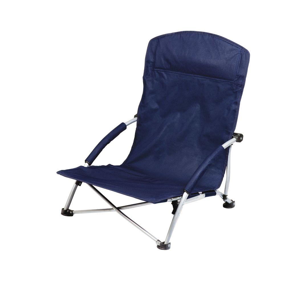 Picnic Time Navy Tranquility Portable Beach Patio Chair 792 00 138 Navy Tranquility Portable Beach Patio Chair