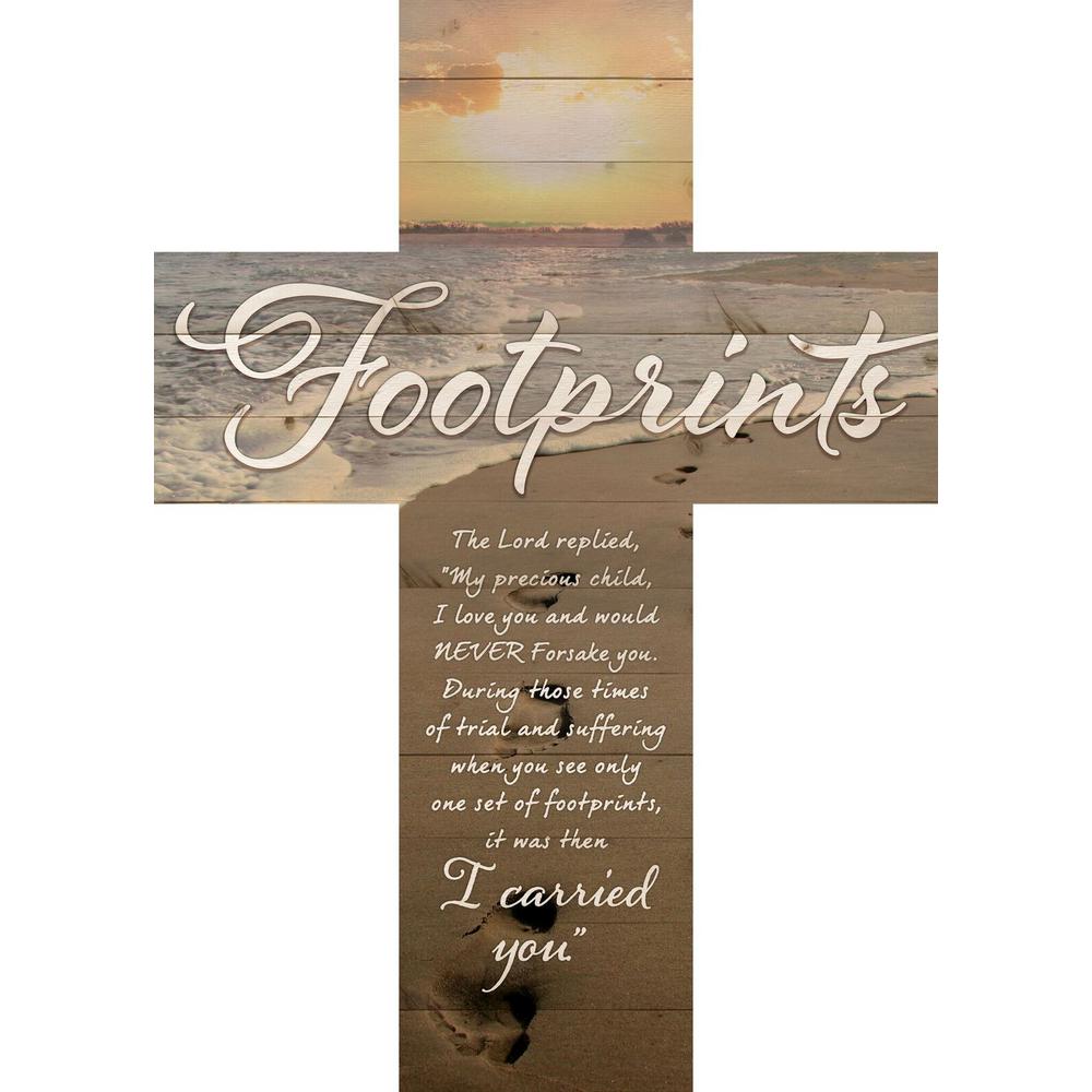 P Graham Dunn Footprints Brown Pine Wood Cross Wall Decor Cro0113 The Home Depot - Wood Crosses Wall Decor P Graham Dunn Footprints Brown Pine Wood Cross Wall Decor Cro0113 The Home Depot - Wood Crosses Wall Decor