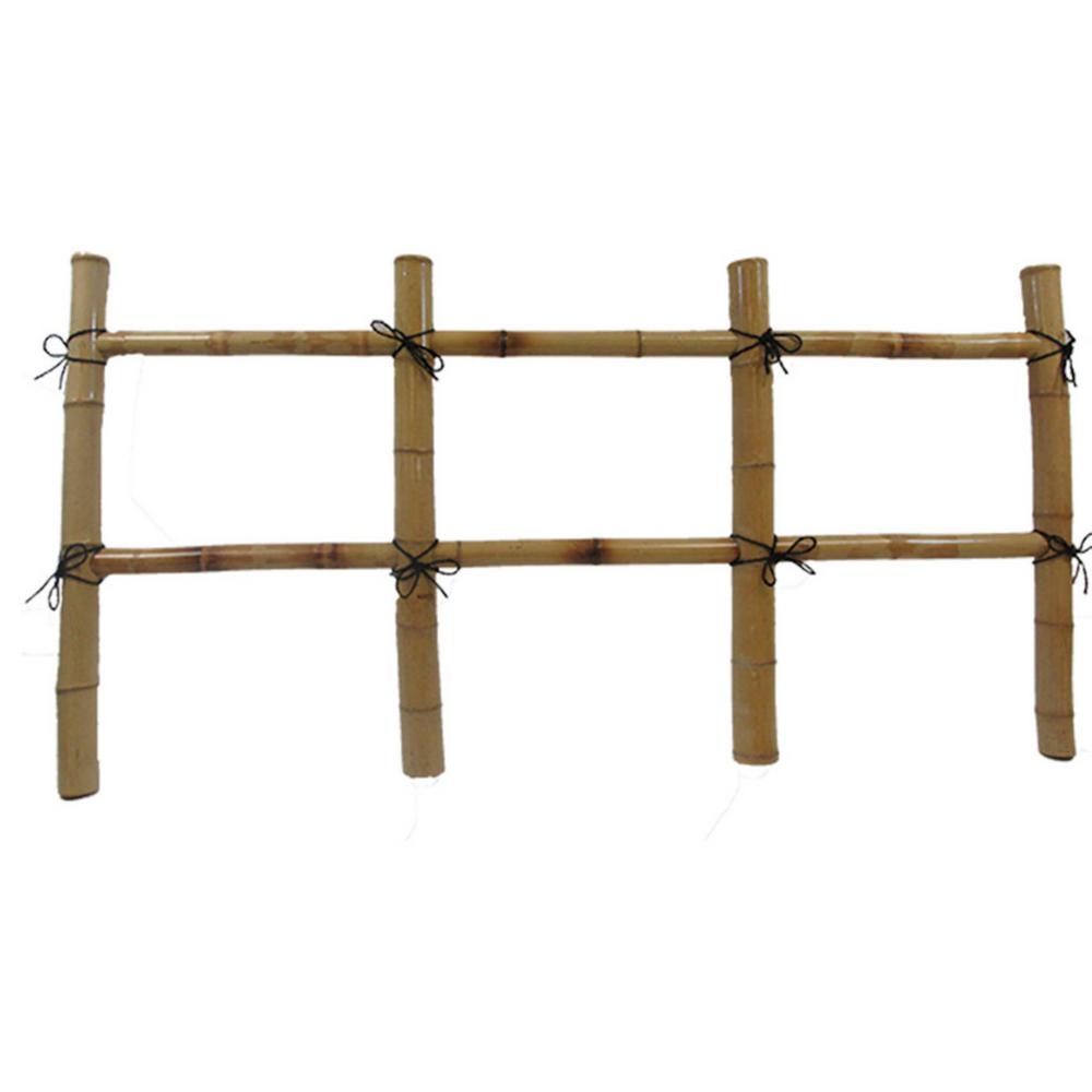 Master Garden Products 24 In. H X 96 In. L Peeled Willow Border Fence 