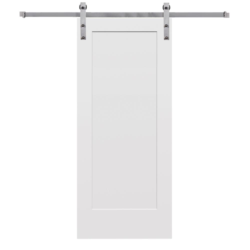 MMI Door 32 in. x 80 in. Smooth Madison Primed Composite Sliding Barn
