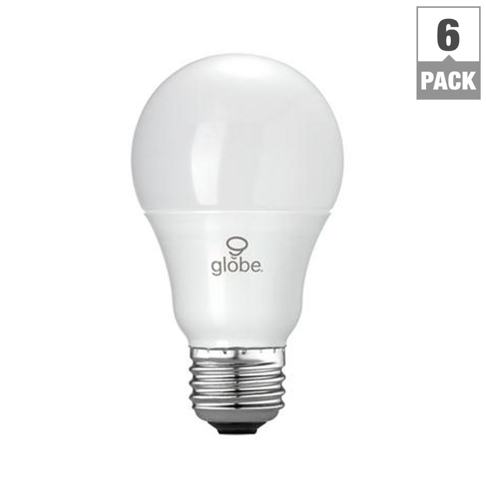 Globe Electric 60w Equivalent Daylight 5000k A19 Led Light Bulb 6 Globe Electric 60w Equivalent Daylight 5000k A19 Led Light Bulb 6 Pack