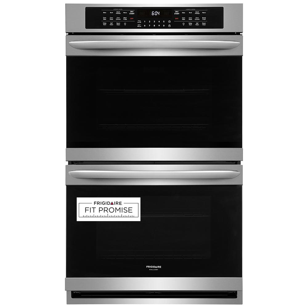 30 in. Double Electric Wall Oven with True Convection Self-Cleaning in Stainless Steel