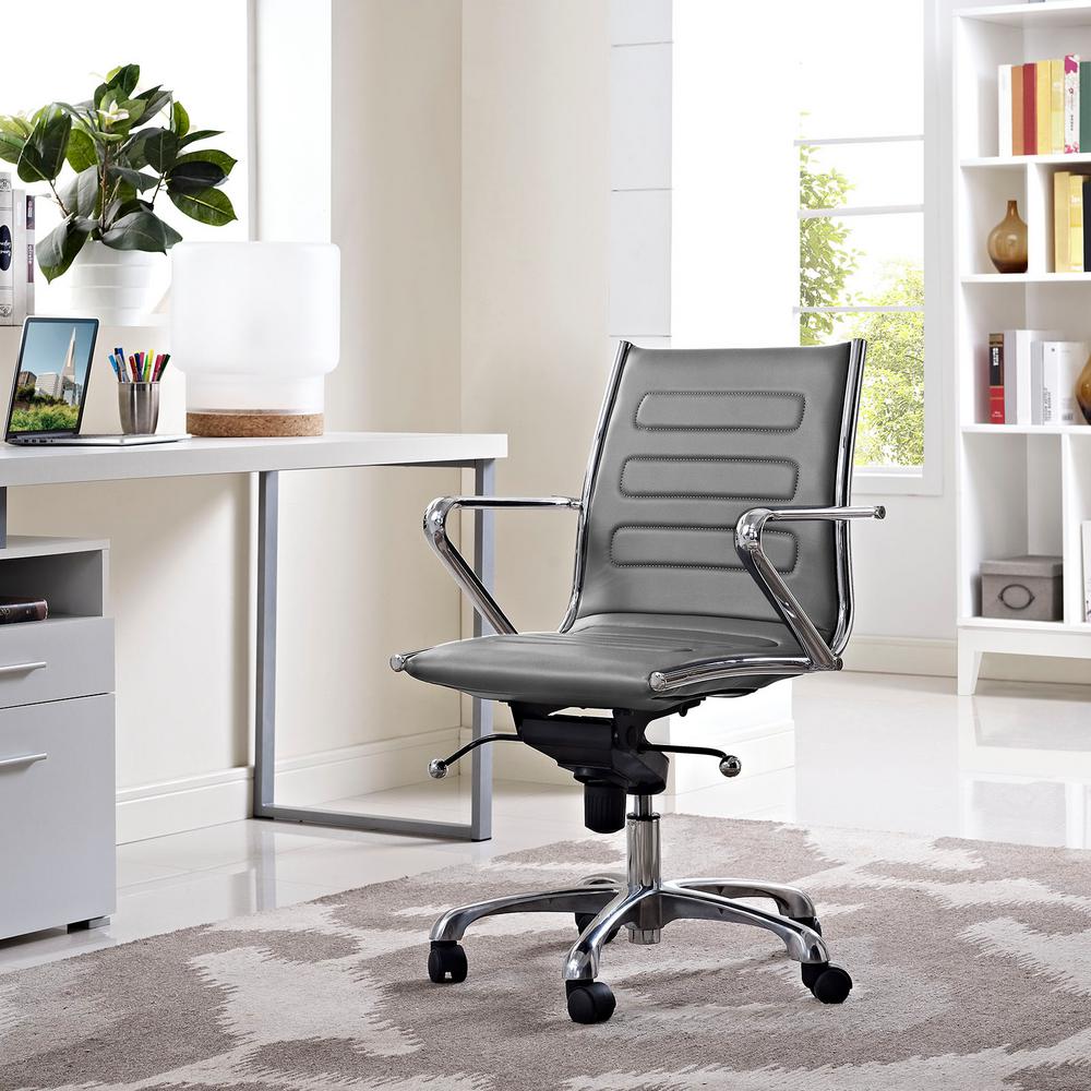 Modway Jive Mid Back Office Chair in GrayEEI273GRY The Home Depot