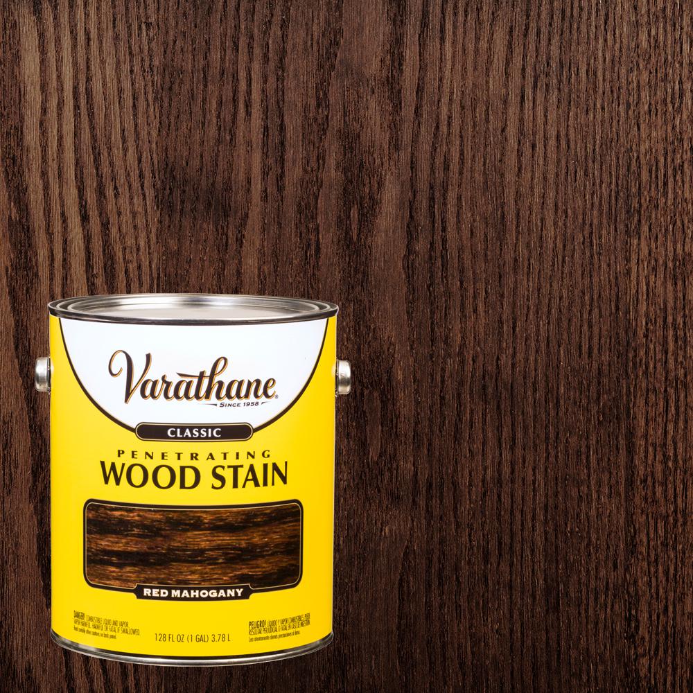 Varathane 1 Gal Red Mahogany 250 Voc Classic Wood Interior Stain 2 Pack 340627 The Home Depot