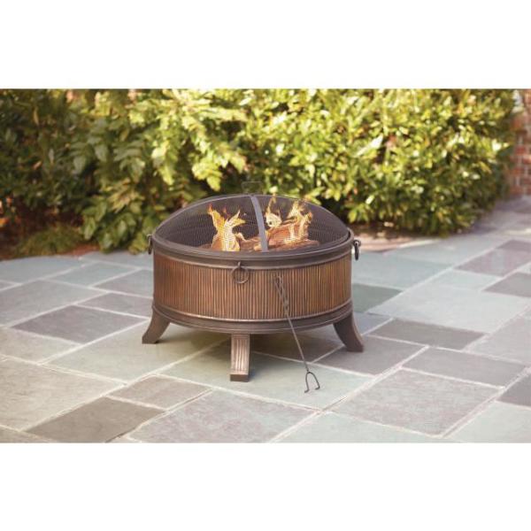 Hampton Bay Emberjack 36 In Round Steel Fire Pit Ft 01e The Home Depot