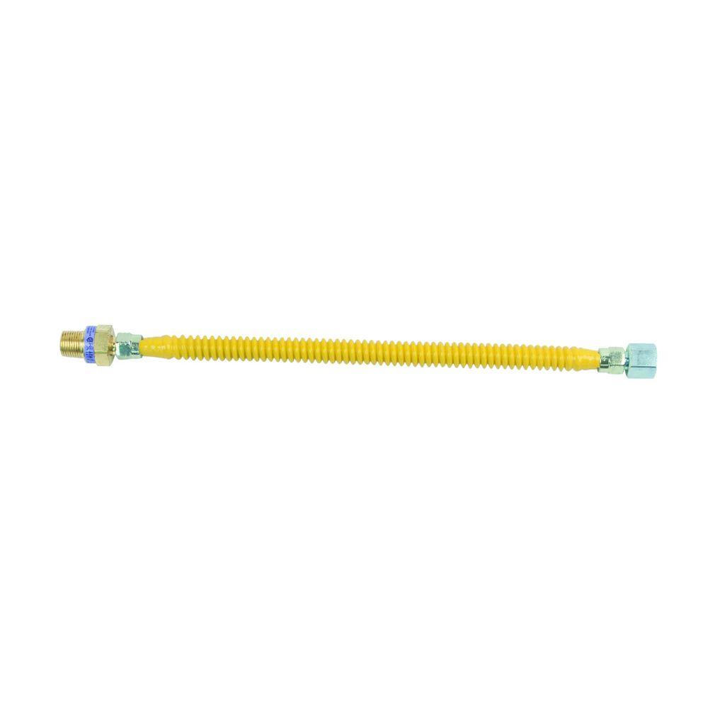 BrassCraft Safety+PLUS 1/2 in. MIP Excess Flow Valve x 1/2 in. FIP x 12