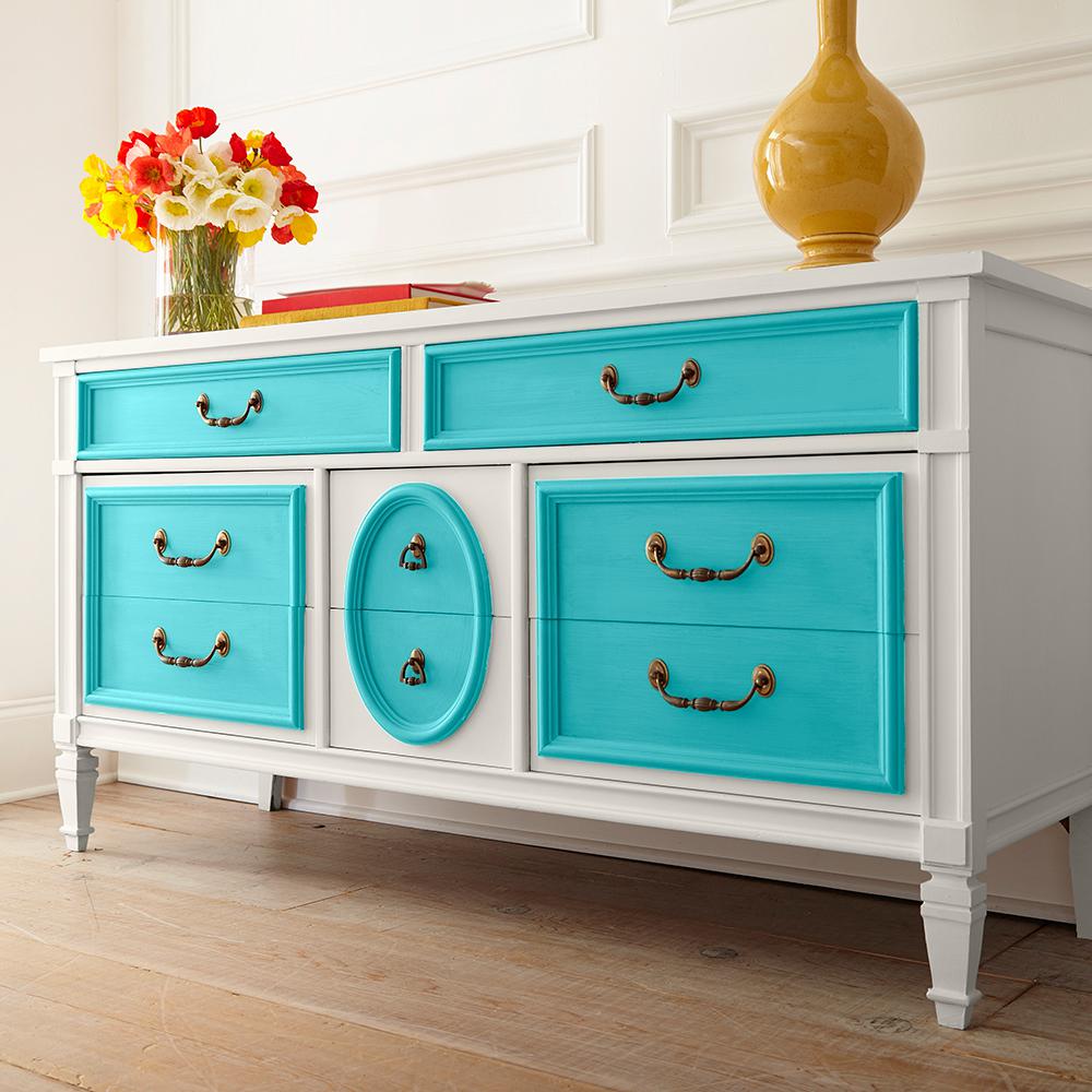 Behr 1 Qt M460 4 Pure Turquoise Interior Chalk Decorative Paint