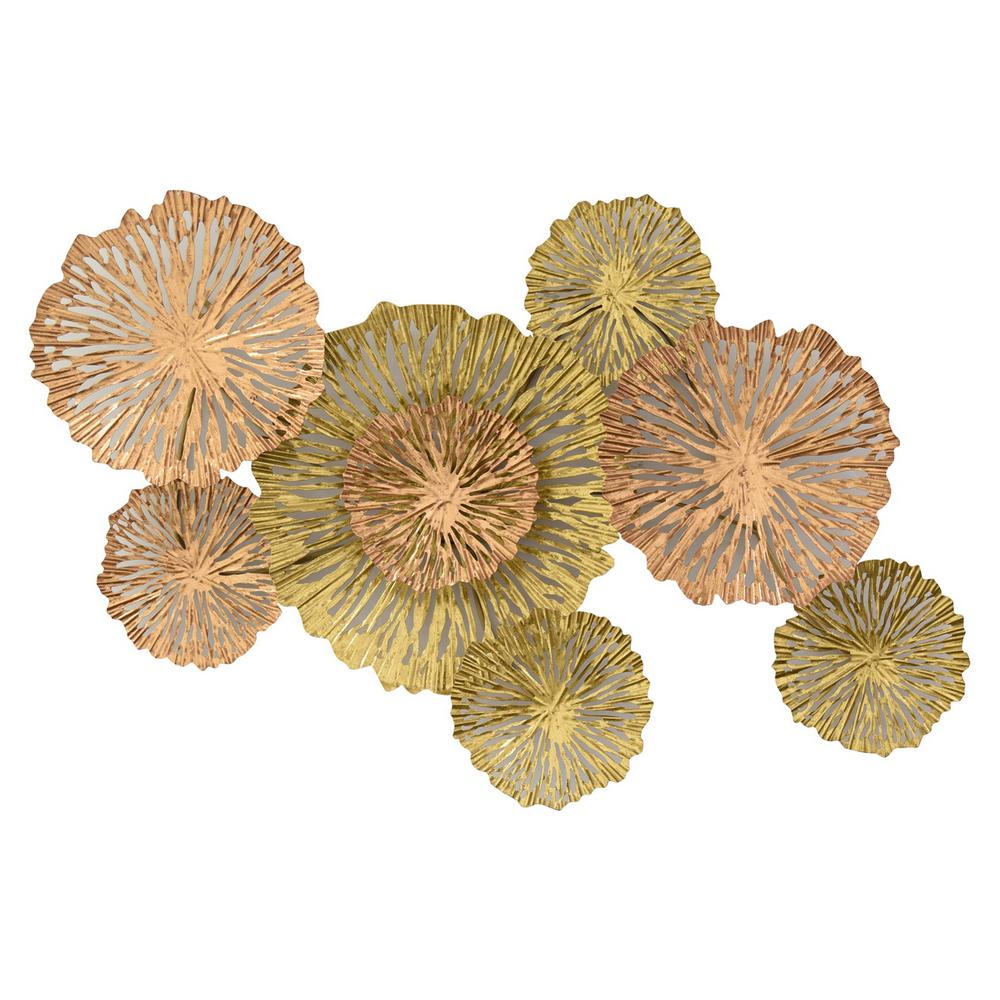 Three Hands Gold Metal Wall Decor 96358 The Home Depot
