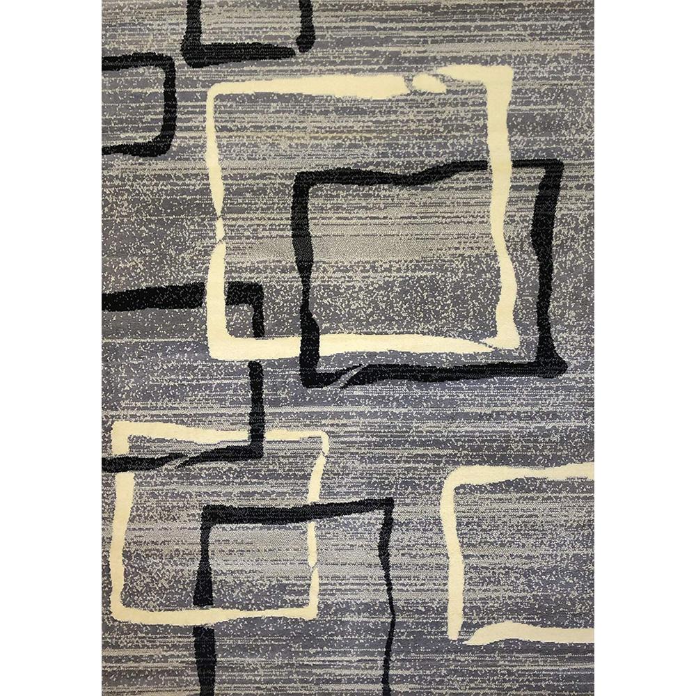 Pyramid Home Decor Grey 2 Ft X 5 Modern Geometric Pattern Area Rug Pyramid Home Decor Grey 2 Ft X 5 Modern Geometric Pattern Area Rug