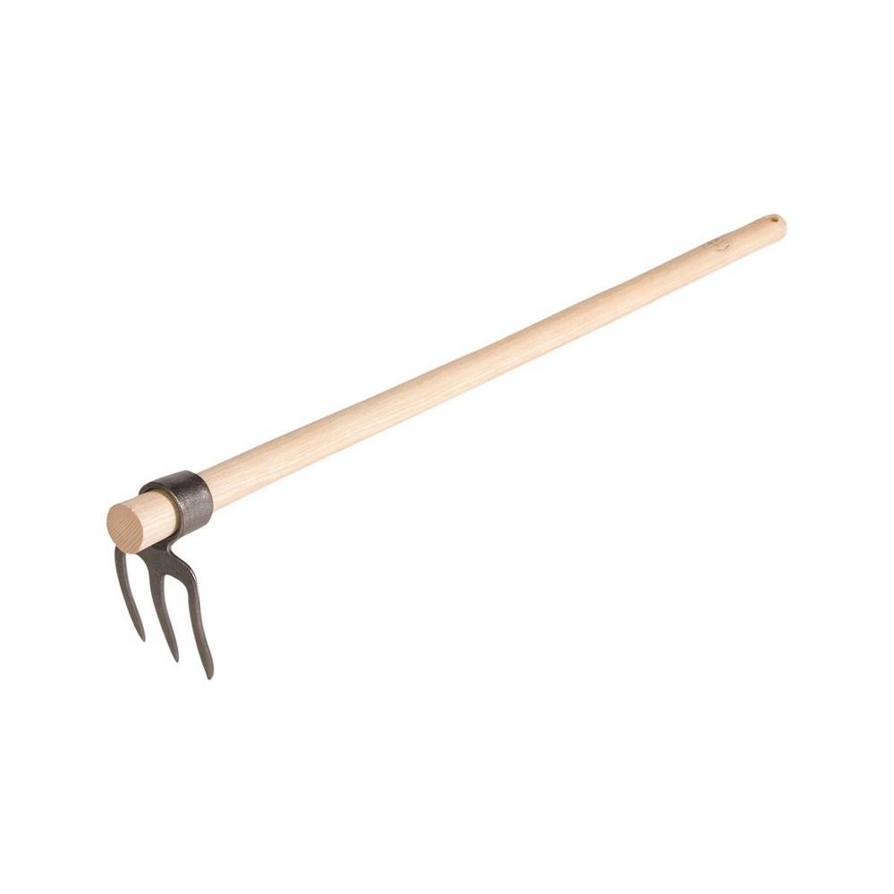 Dewit 3 Tine Round Eye Hoe With 15.7In Handle