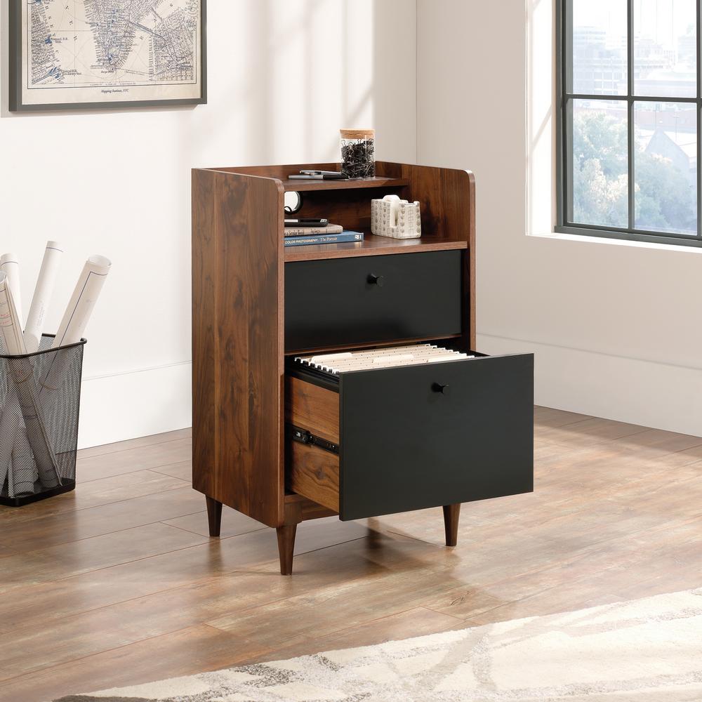 Sauder Harvey Park Grand Walnut Cabinet With File Drawer 420285