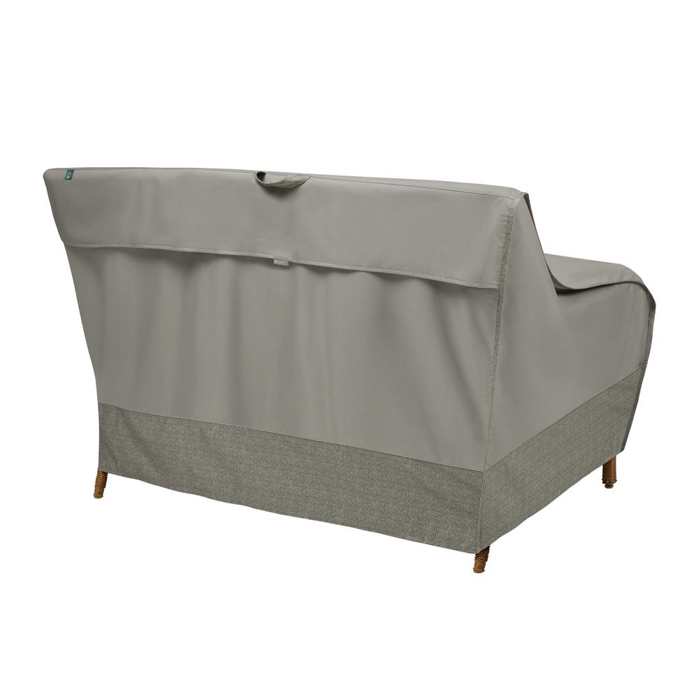 Duck Covers 52 In Patio Loveseat Cover With Integrated Duck Dome In Moon Rock Wlv543735 The Home Depot