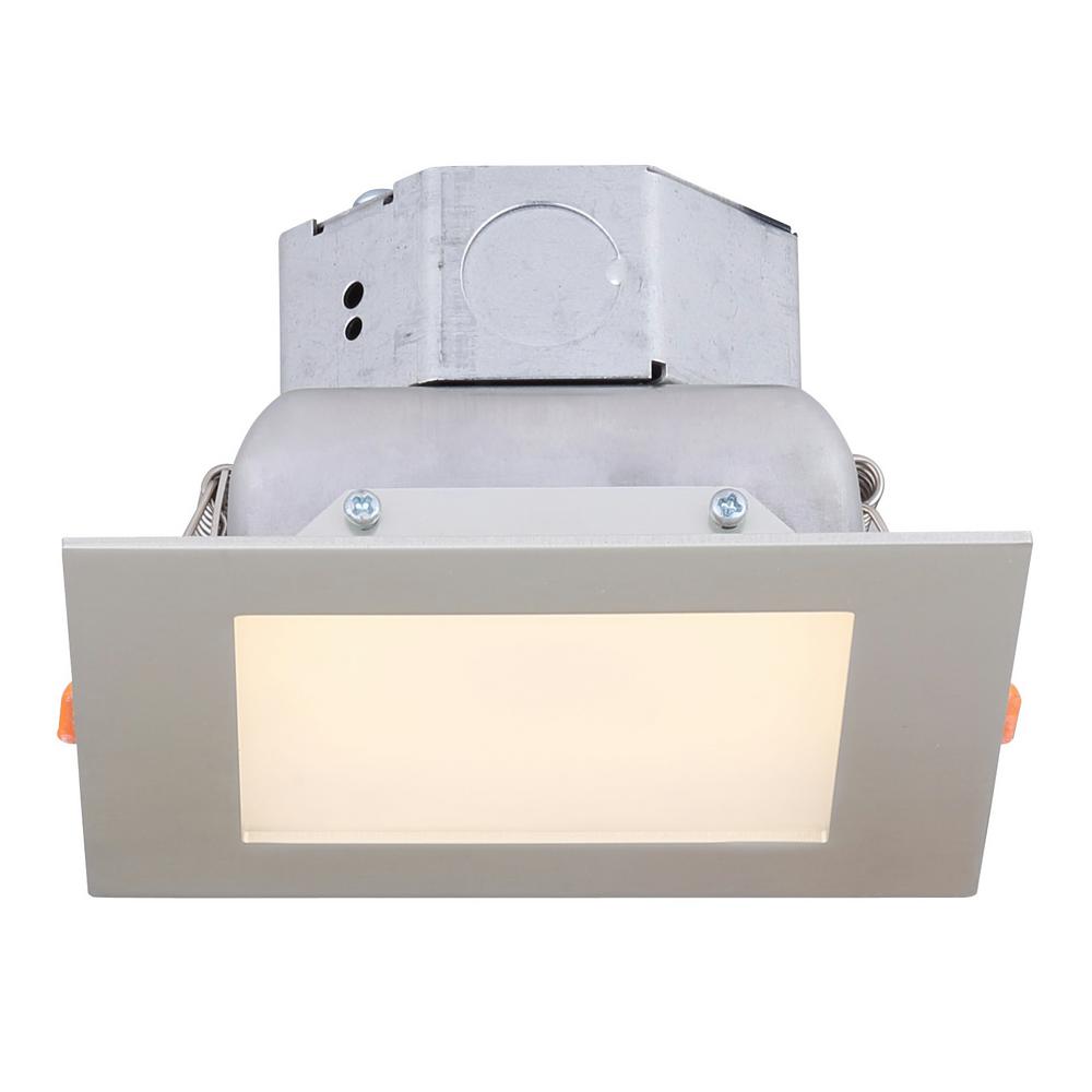 Canarm 4 In Brushed Nickel Integrated Led Recessed Kit Canarm 4 In Brushed Nickel Integrated Led Recessed Kit