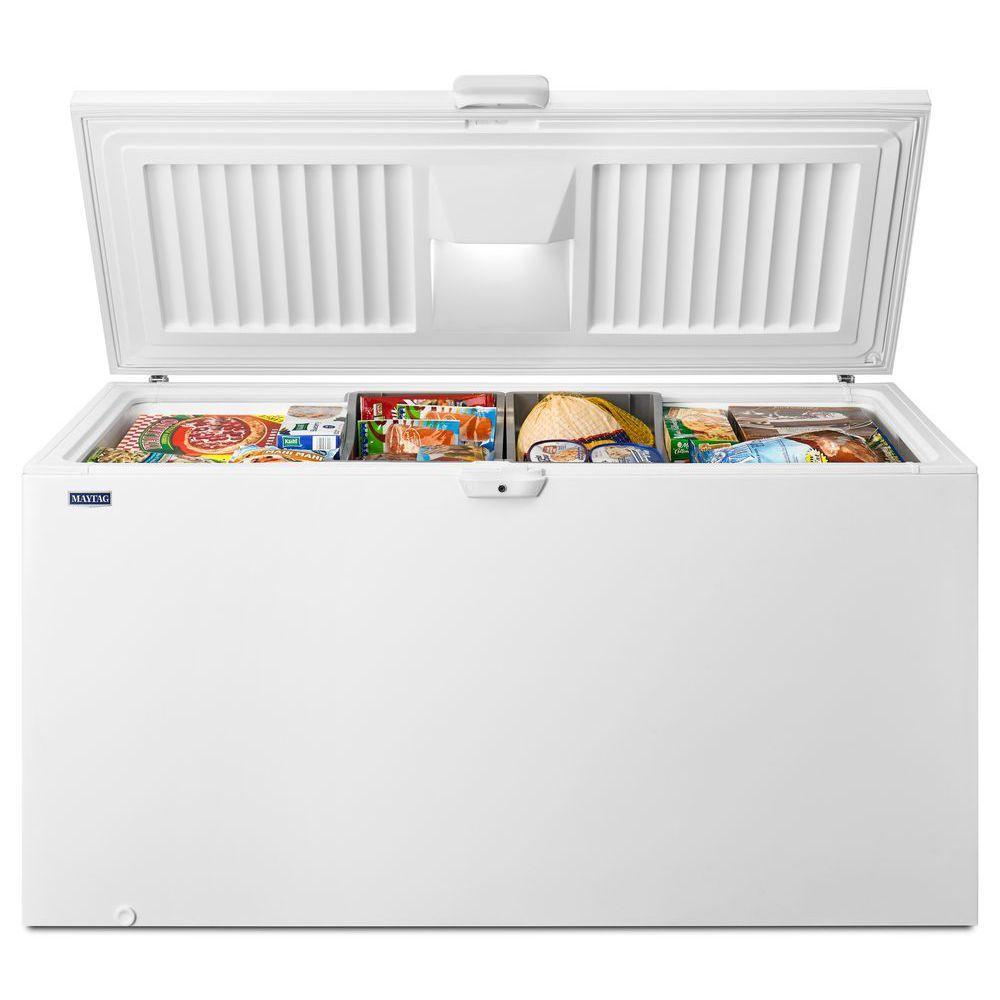 Maytag 217 Cu Ft Chest Freezer In White Mzc3122fw The Home Depot