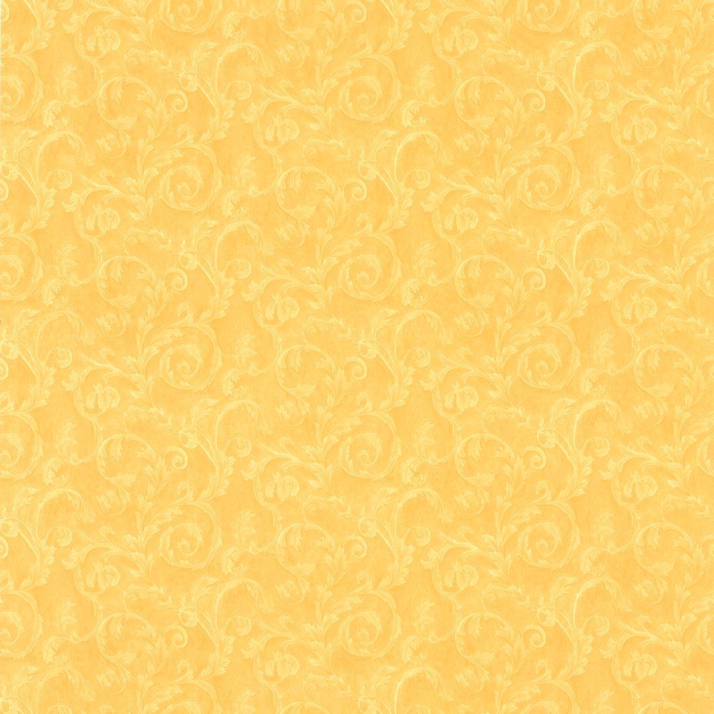 Lilian Mustard Scroll Wallpaper41459384  The Home Depot