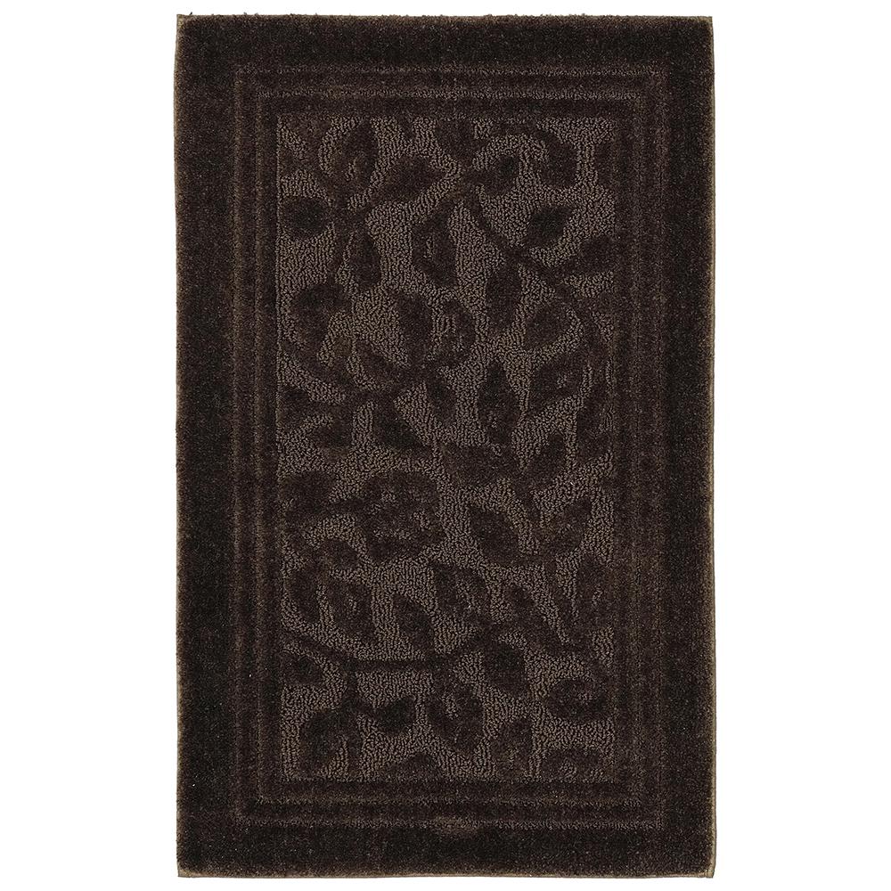 Mohawk Home Wellington 30 In X 50 Nylon Bath Rug Chocolate Nylon Bath Rug In Chocolate