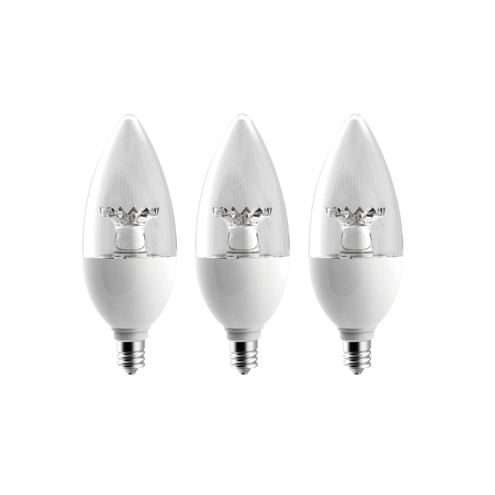 EcoSmart 40-Watt Equivalent B11 Dimmable LED Light Bulb in Soft White