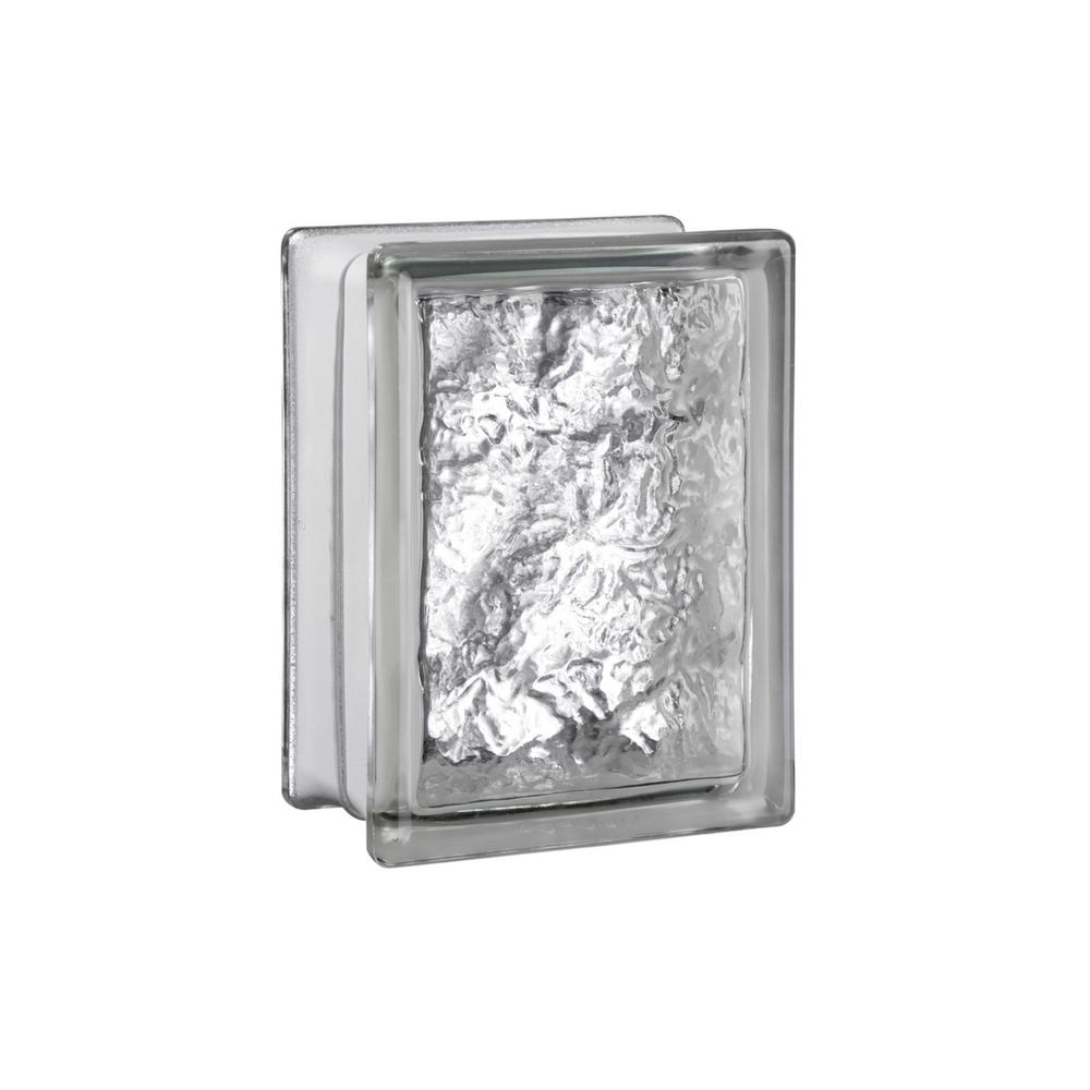 Clearly Secure Nubio 5.75 in. x 7.75 in. x 3.12 in. Wave Pattern Glass