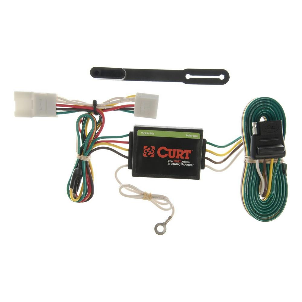CURT 55363 Vehicle-Side Custom 4-Pin Trailer Wiring Harness for Select Jeep Wrangler