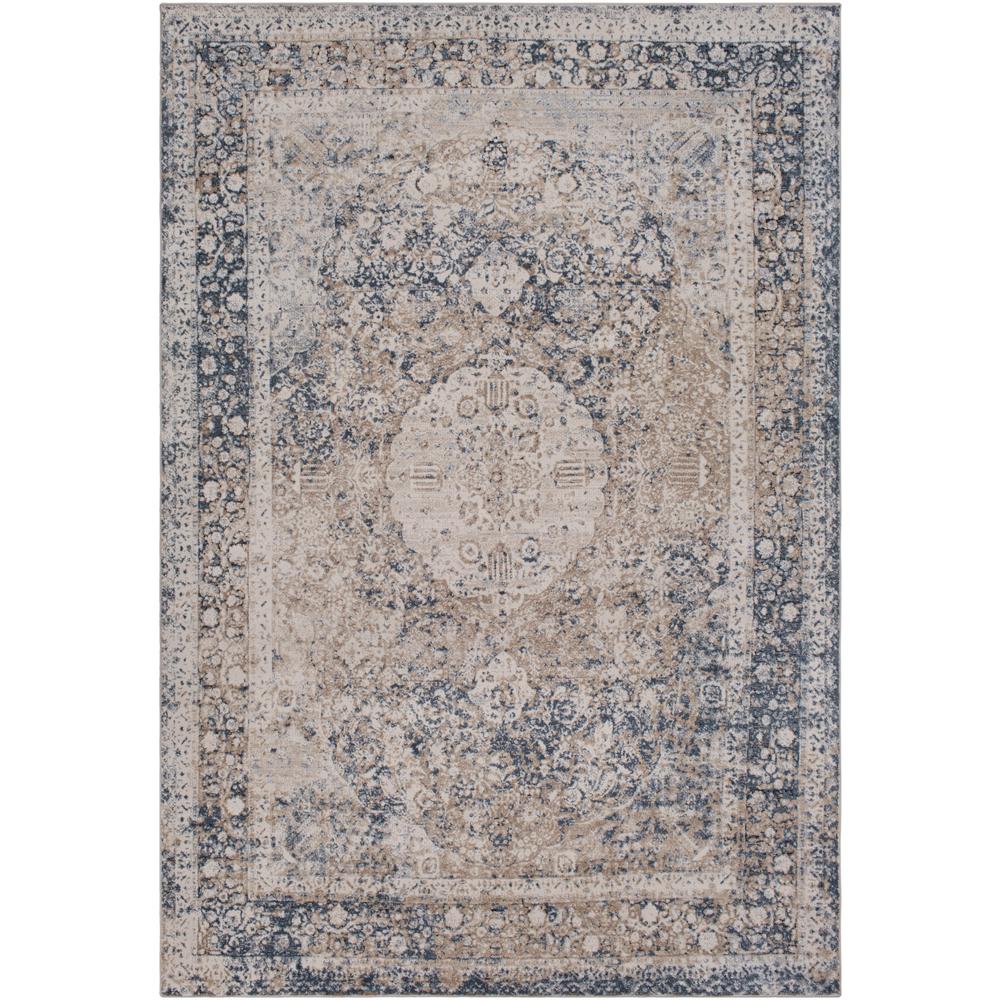 Surya Durham Medium Gray 6 ft. 7 in. x 9 ft. 6 in. Indoor Area Rug