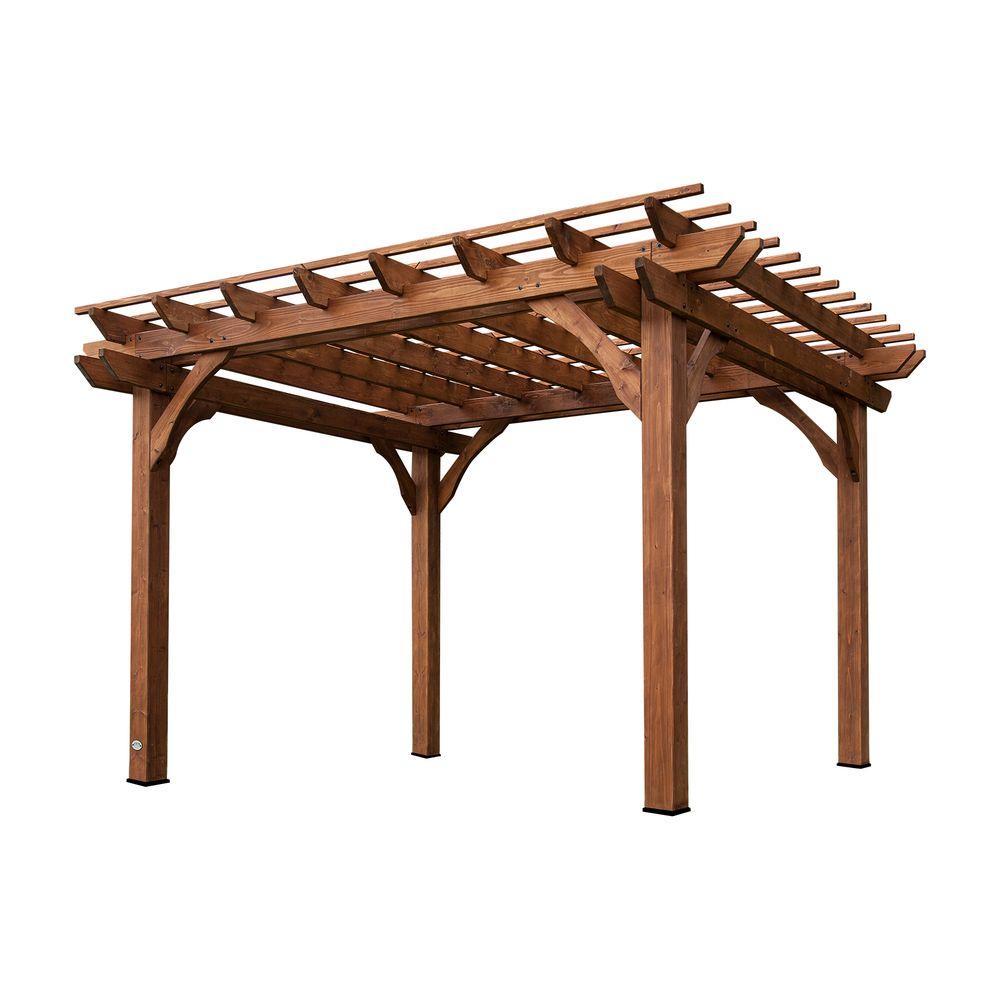 Backyard Discovery 10 Ft X 12 Ft Cedar Pergola 6214com The Home