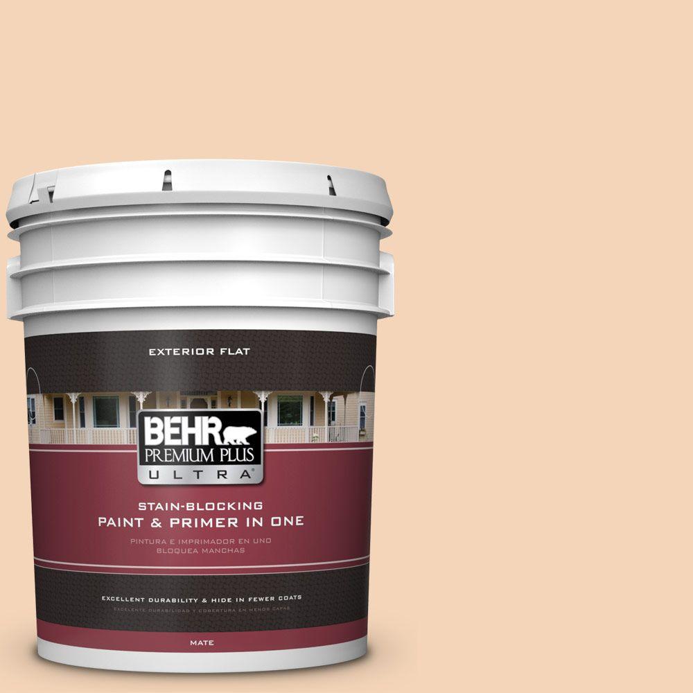 BEHR Premium Plus Ultra 5gal. BXC37 Miami Stucco Flat Exterior Paint