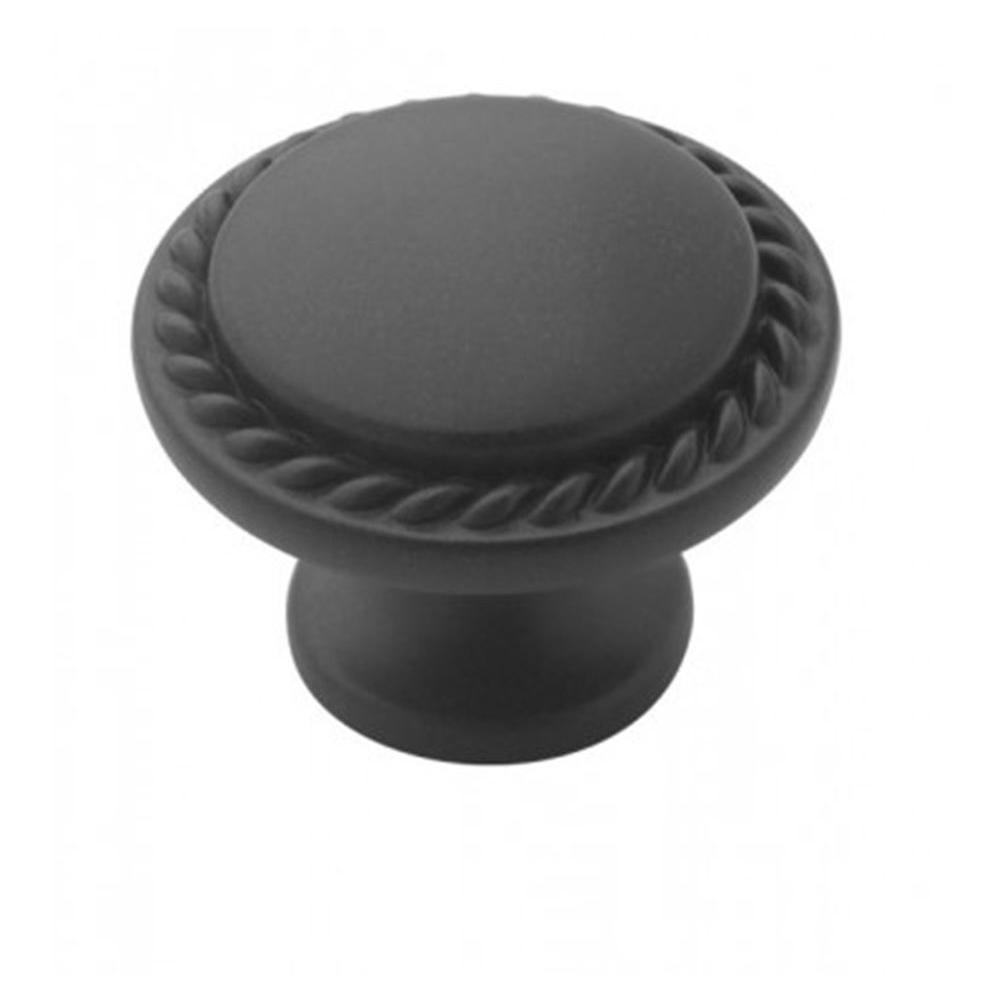 Richelieu Hardware 13/16 in. Matte Black KnobBP16930900 The