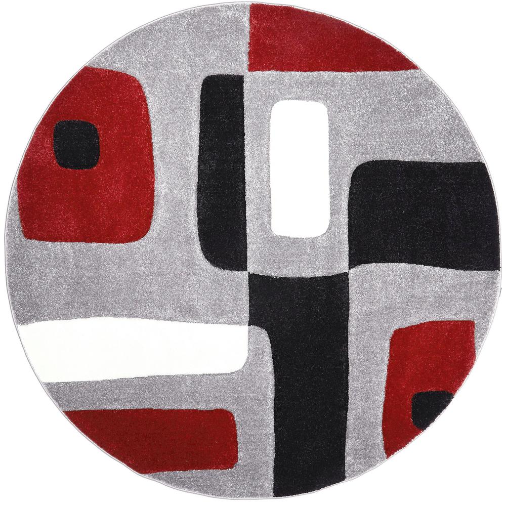 UPC 769924375112 product image for Home Dynamix Sumatra Black 7 ft. 10 in. Round Indoor Area Rug | upcitemdb.com