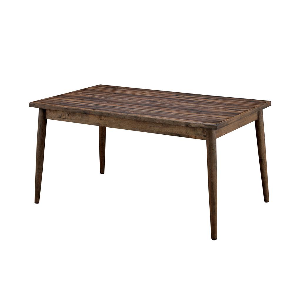 Eindride Natural Tone And Gray Mid Century Modern Style Dining Table Eindride Natural Tone And Gray Mid Century Modern Style Dining Table